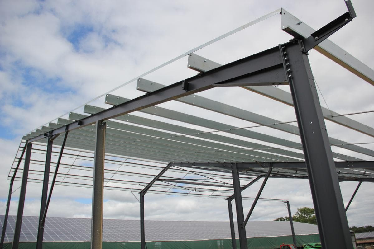 Stock pile of cold rolled galvanised Zed Purlins
